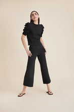 Load image into Gallery viewer, The Culotte Sweatpant in Black